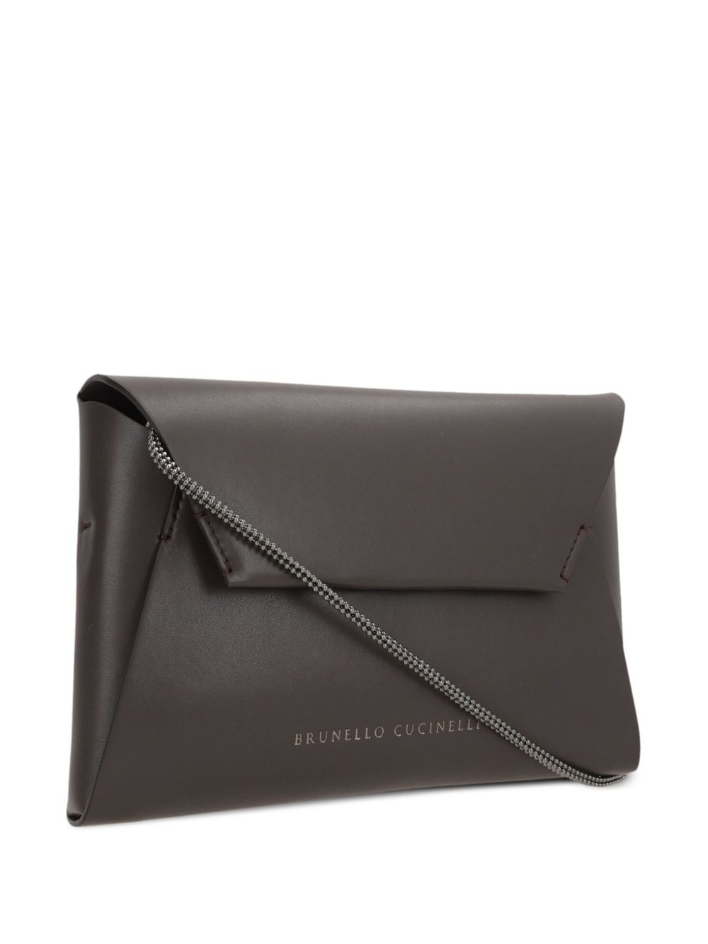 Duo leather clutch bag - 3