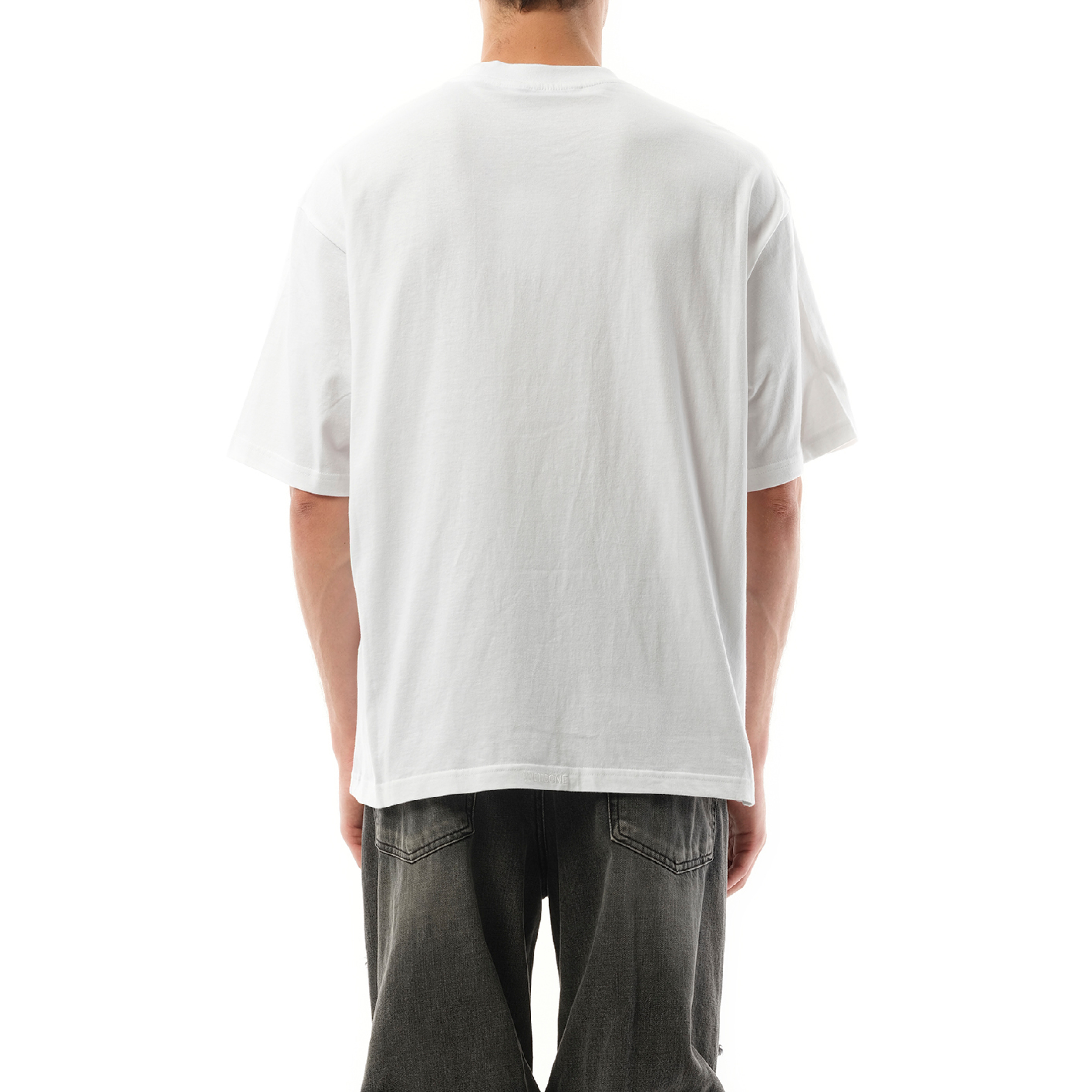 Jeff Monster Drawing T-Shirt in White - 6