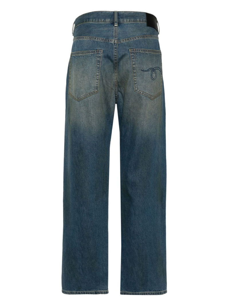 R13 washed straight-leg jeans outlook