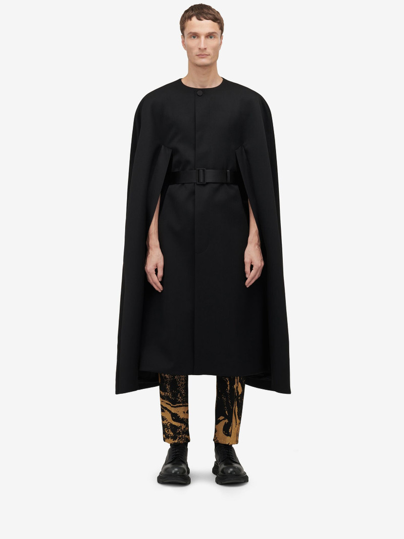 Alexander McQueen Men's Evening Cape in Black outlook