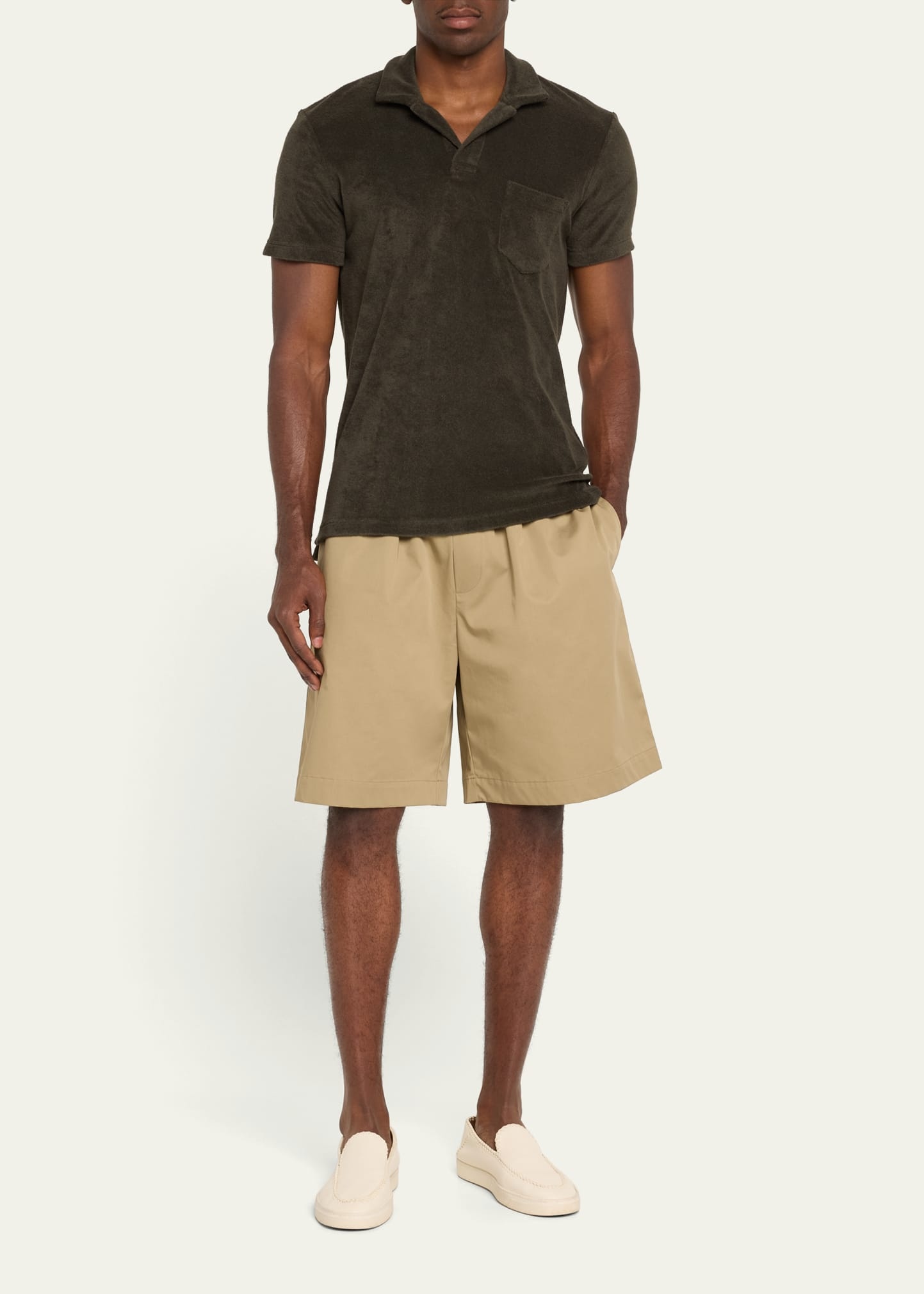 Men's Organic Cotton Terry Short-Sleeve Polo Shirt - 2