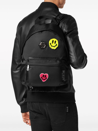 PHILIPP PLEIN Smile logo-appliquÃ© backpack outlook