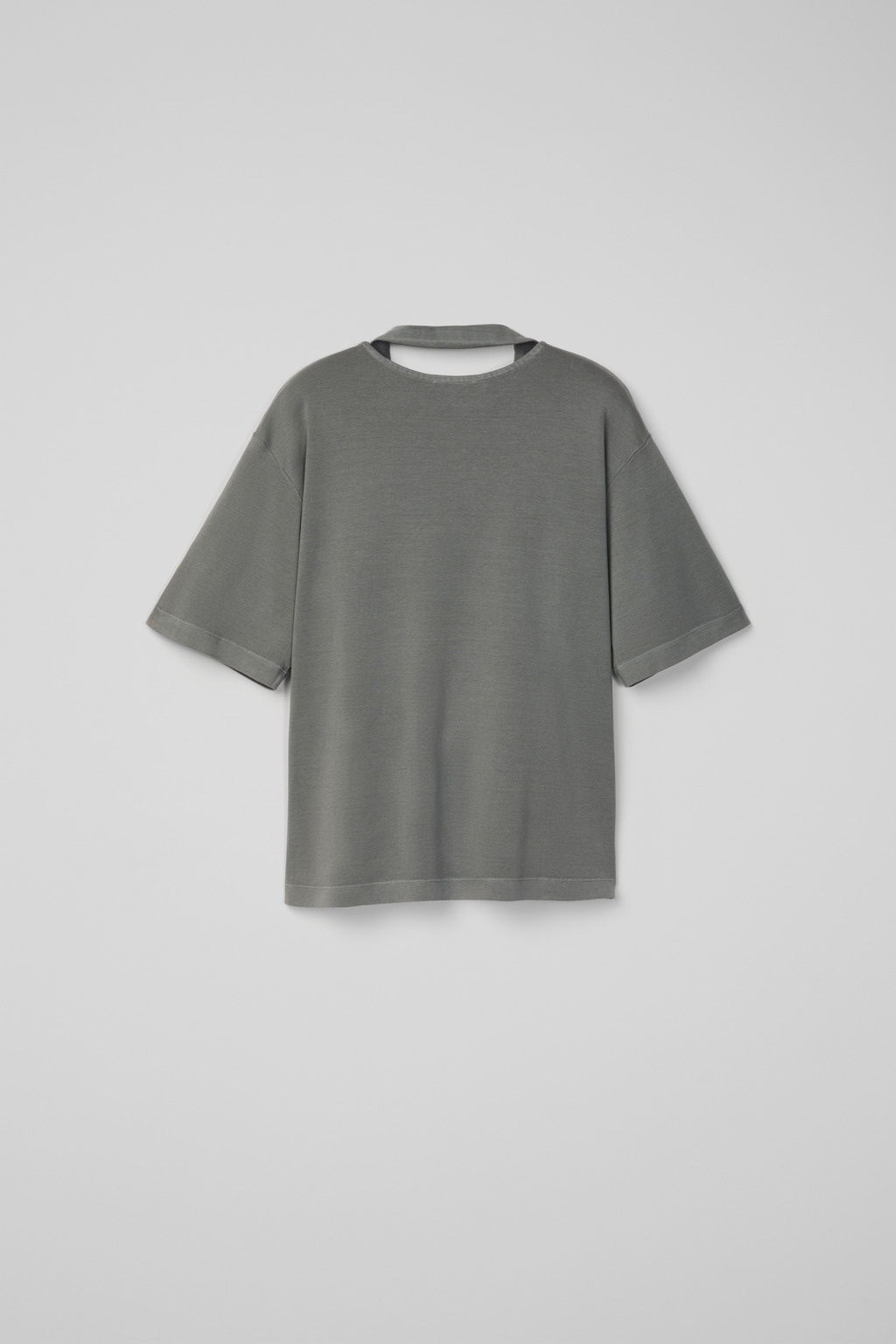 Gray Mineral Dye Boxy T-Shirt - 4