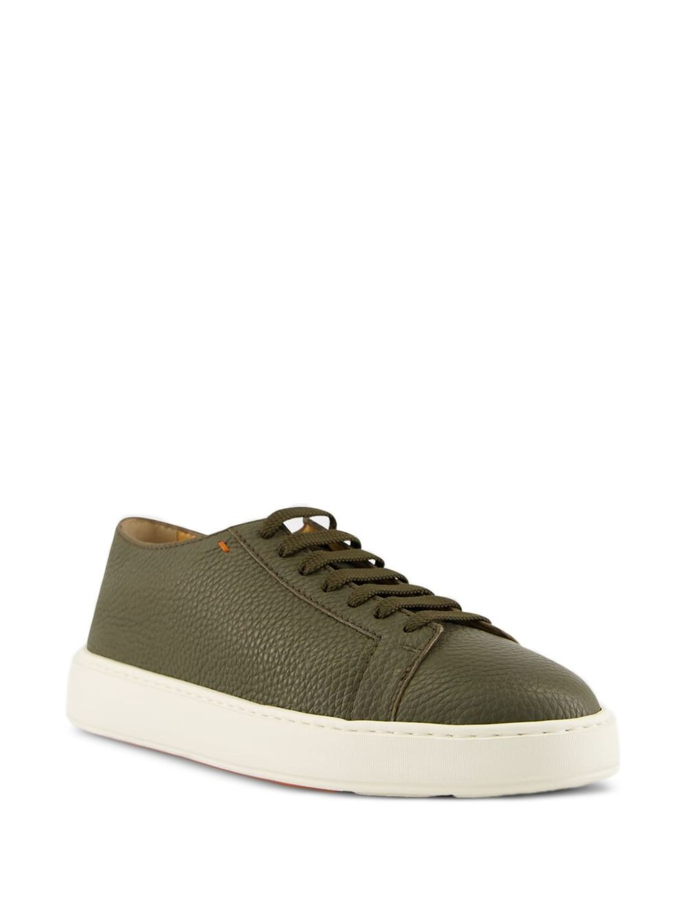 leather lace-up sneakers - 2