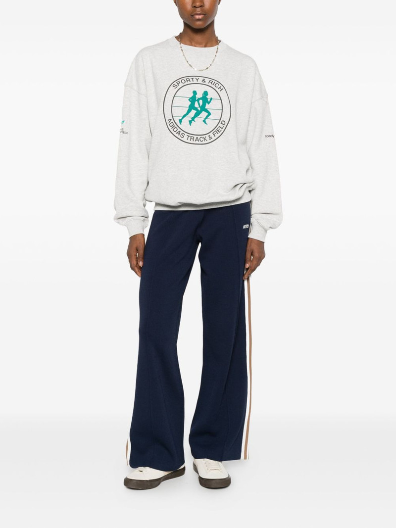 adidas x Sporty & Rich logo sweatshirt outlook