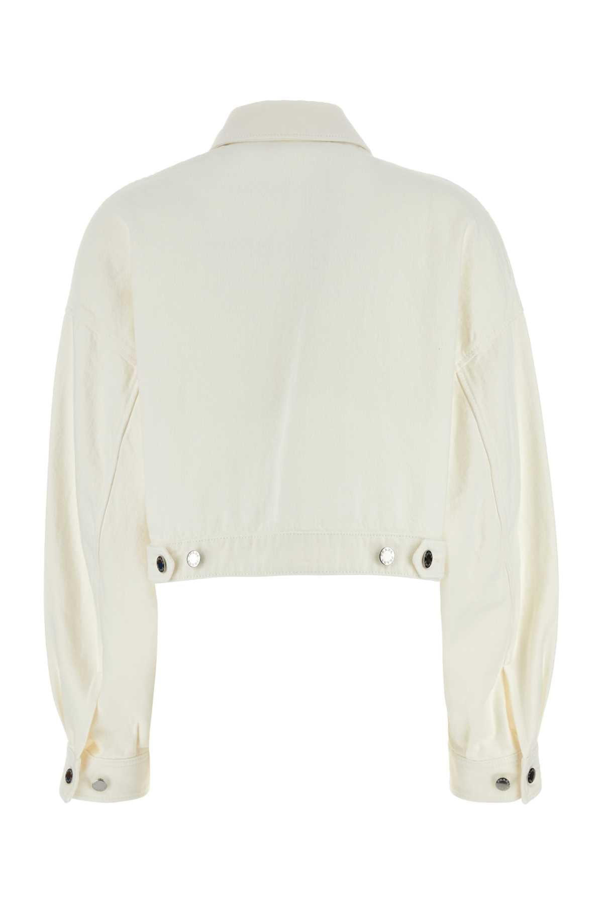 Prada Women White Denim Jacket - 2