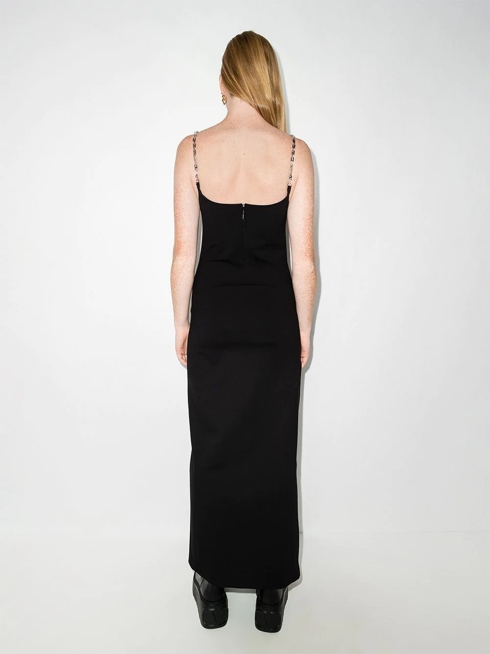 chain-link straps dress - 3