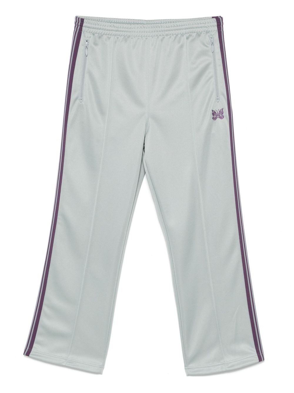 butterfly-embroidered track pants - 1