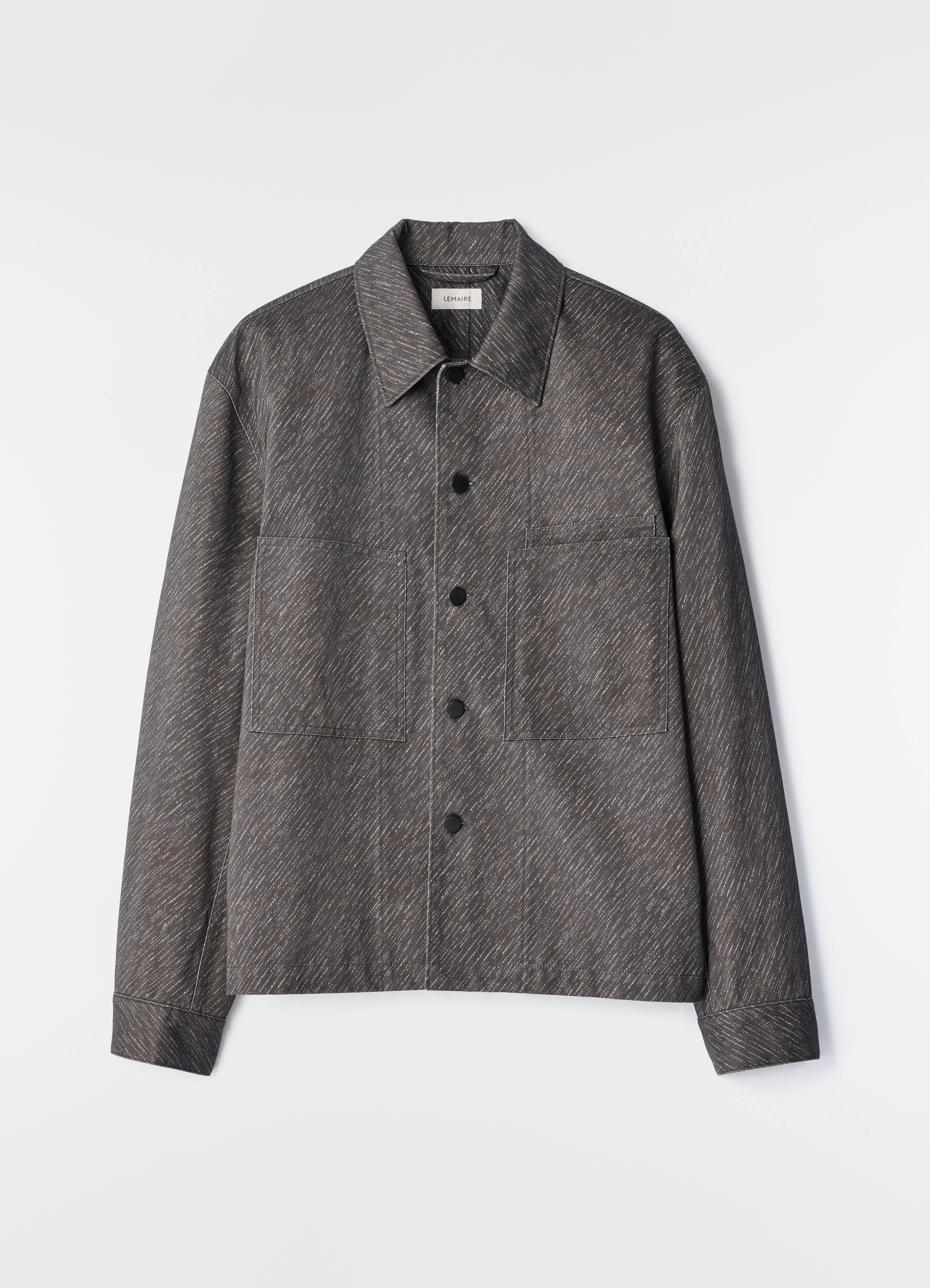 WORKWEAR OVERSHIRT IN DIAGONAL PRINTED COTTON - 1