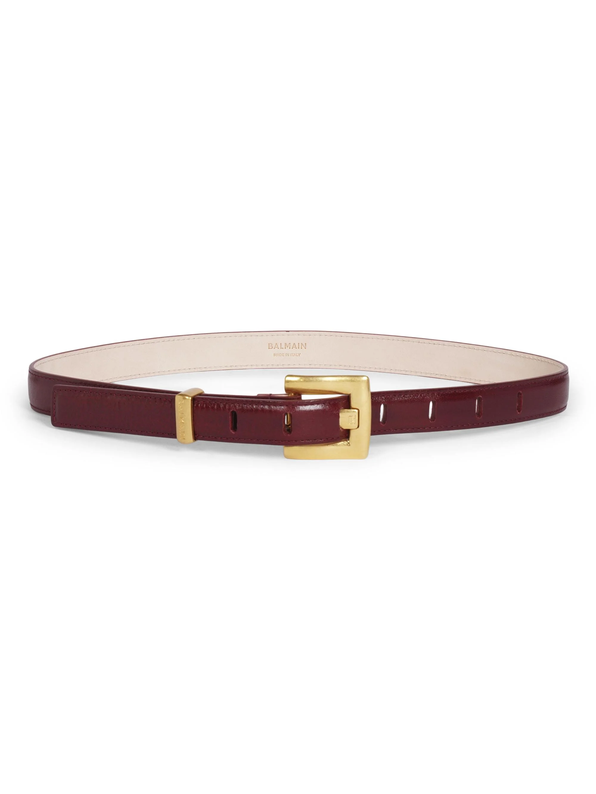 Women's Anthem Leather Belt - Aubergine - 1