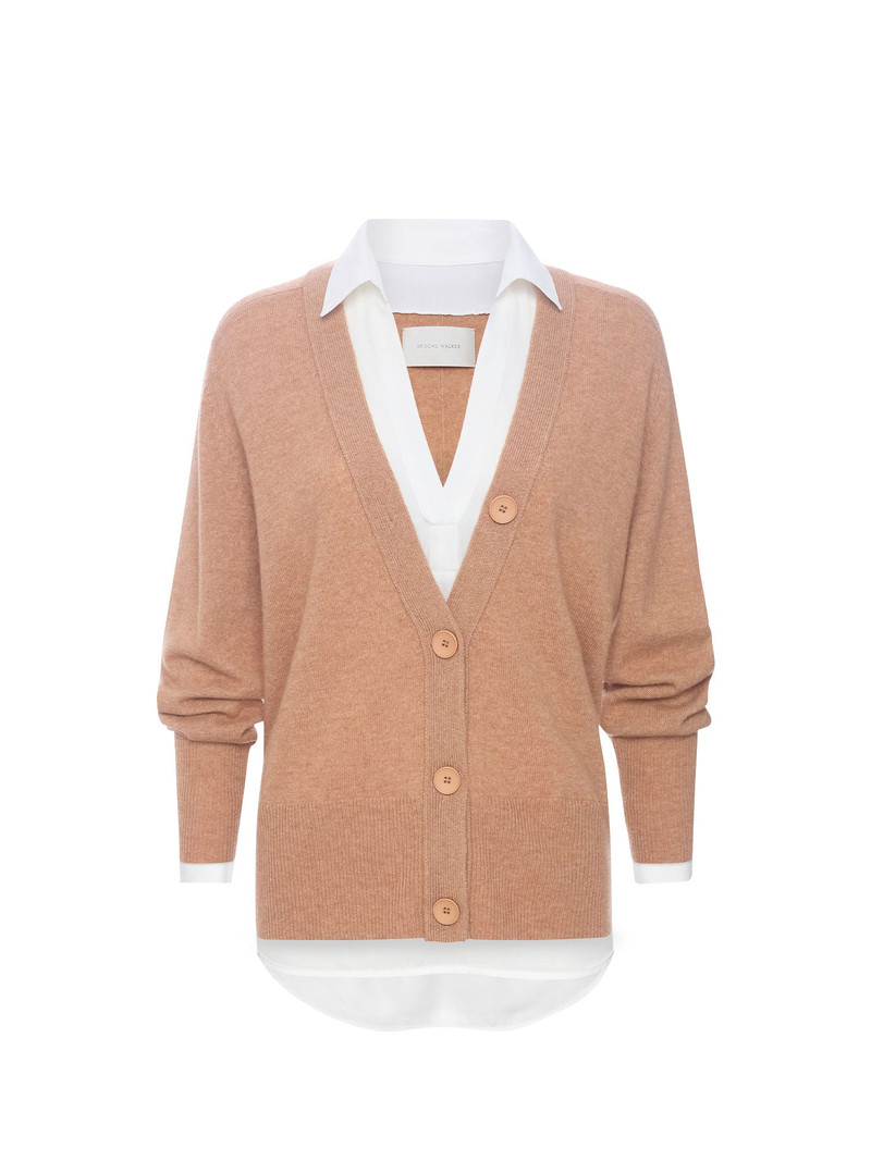 BROCHU WALKER The Callie Layered Looker Cardigan outlook