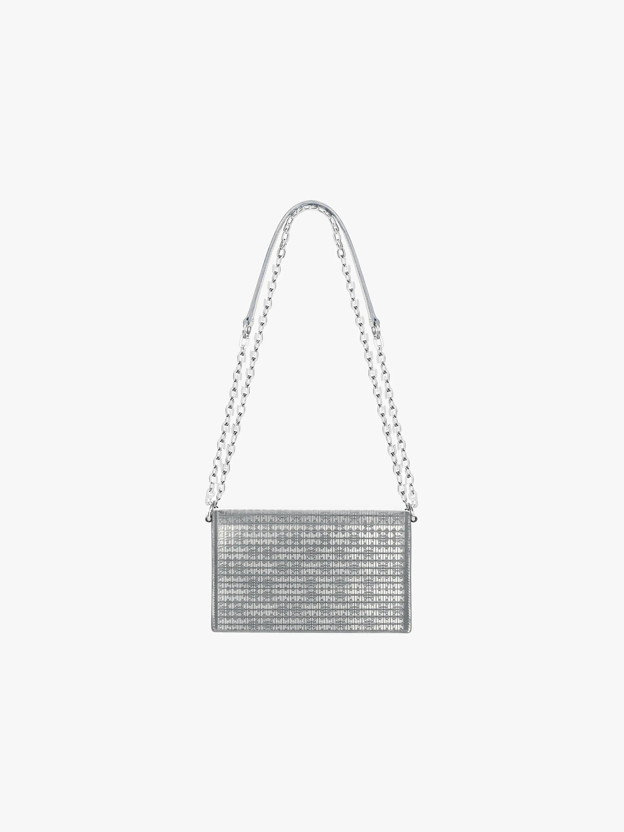 SMALL 4G BAG IN 4G METALLIZED LEATHER WITH CHAIN - 4