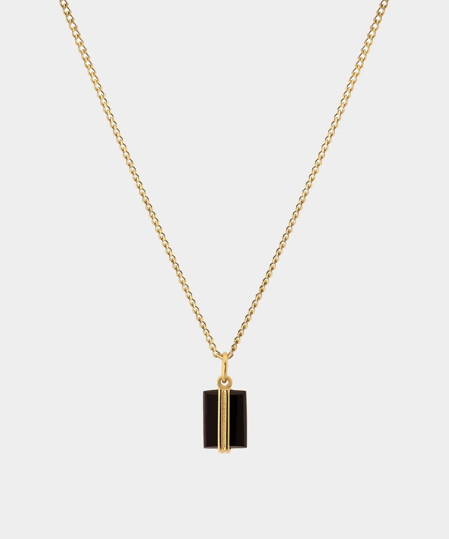 Miansai Gold Onyx Pendant Necklace - 1