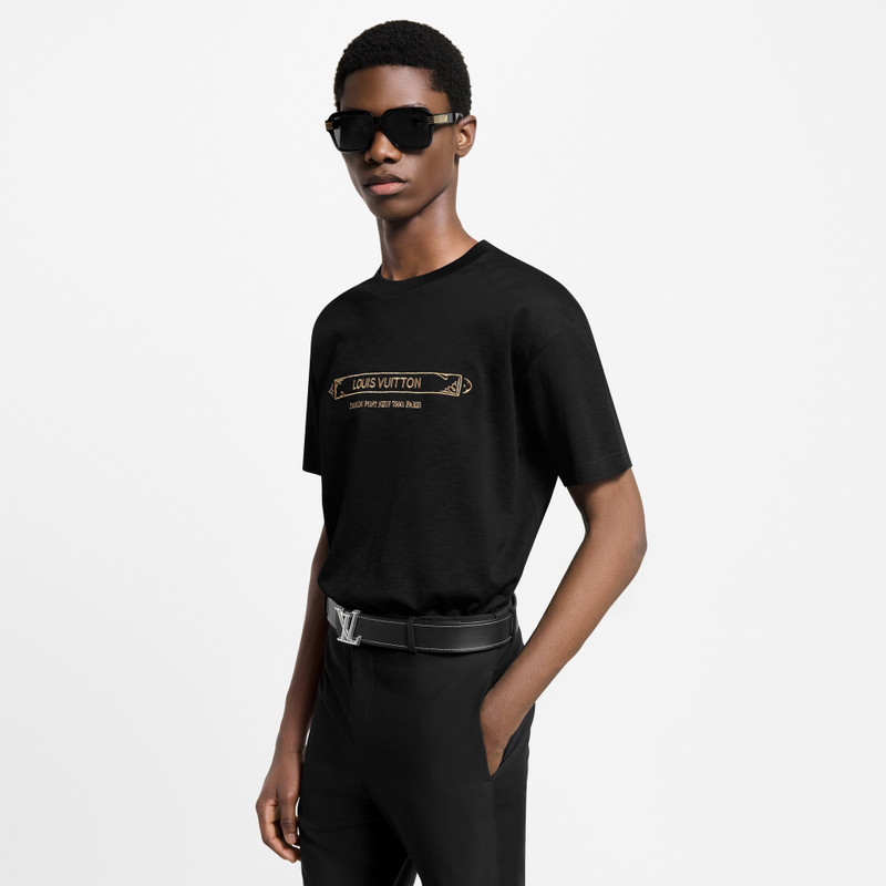 Embellished Damier Pique T-Shirt 2