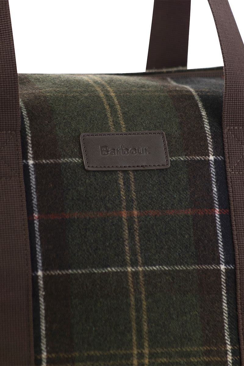 Barbour tartan shops holdall