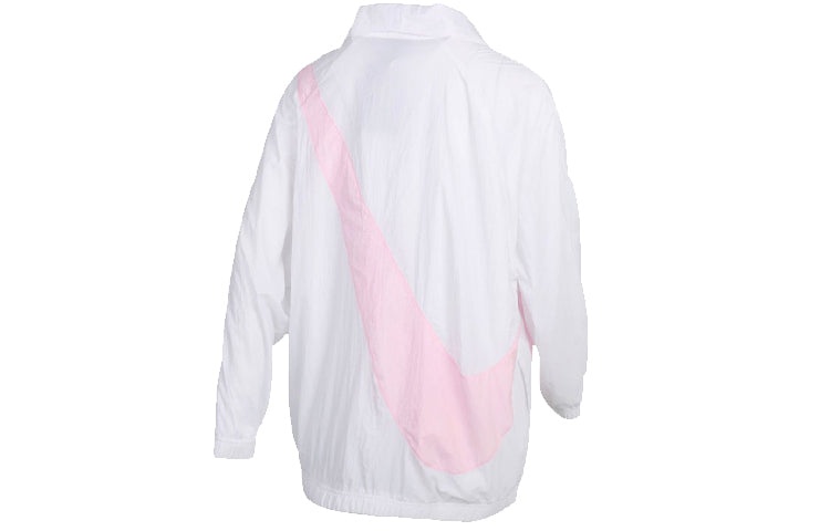 (WMNS) Nike Big Swoosh Jacket 'White Pink' DA0981-100 - 2