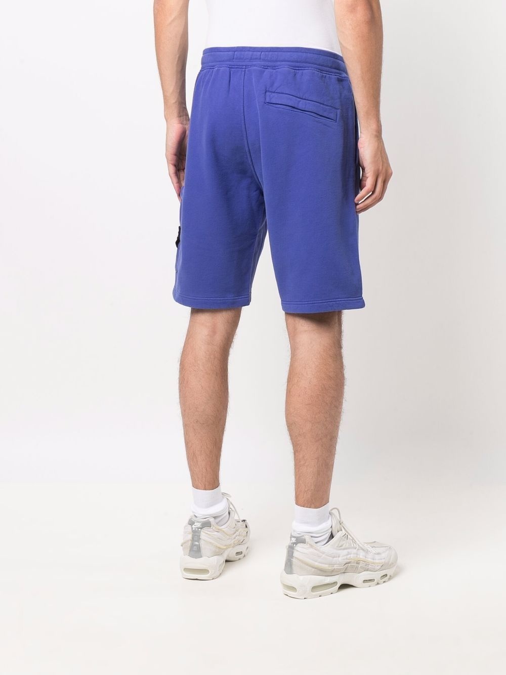 fleece cotton track shorts - 4