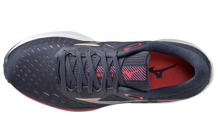 (WMNS) Mizuno Wave Rider 24 'Navy Red' J1GD200343 - 3