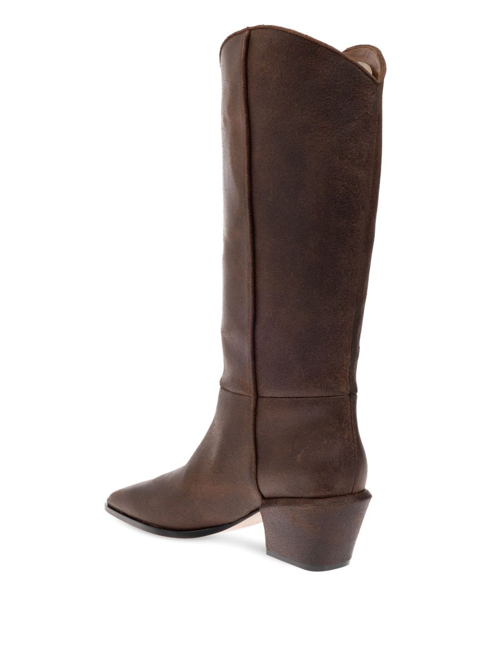 50mm Bettina leather pointed-toe boots - 3