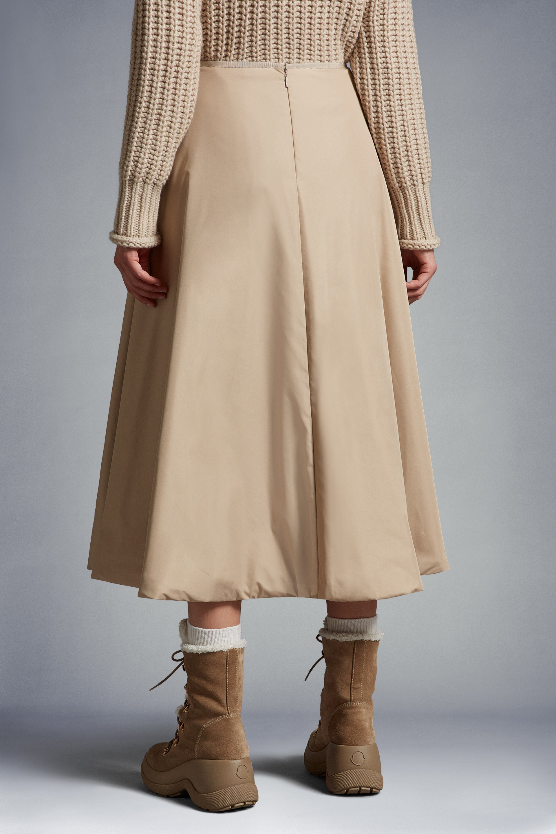Taffeta Midi Skirt - 5