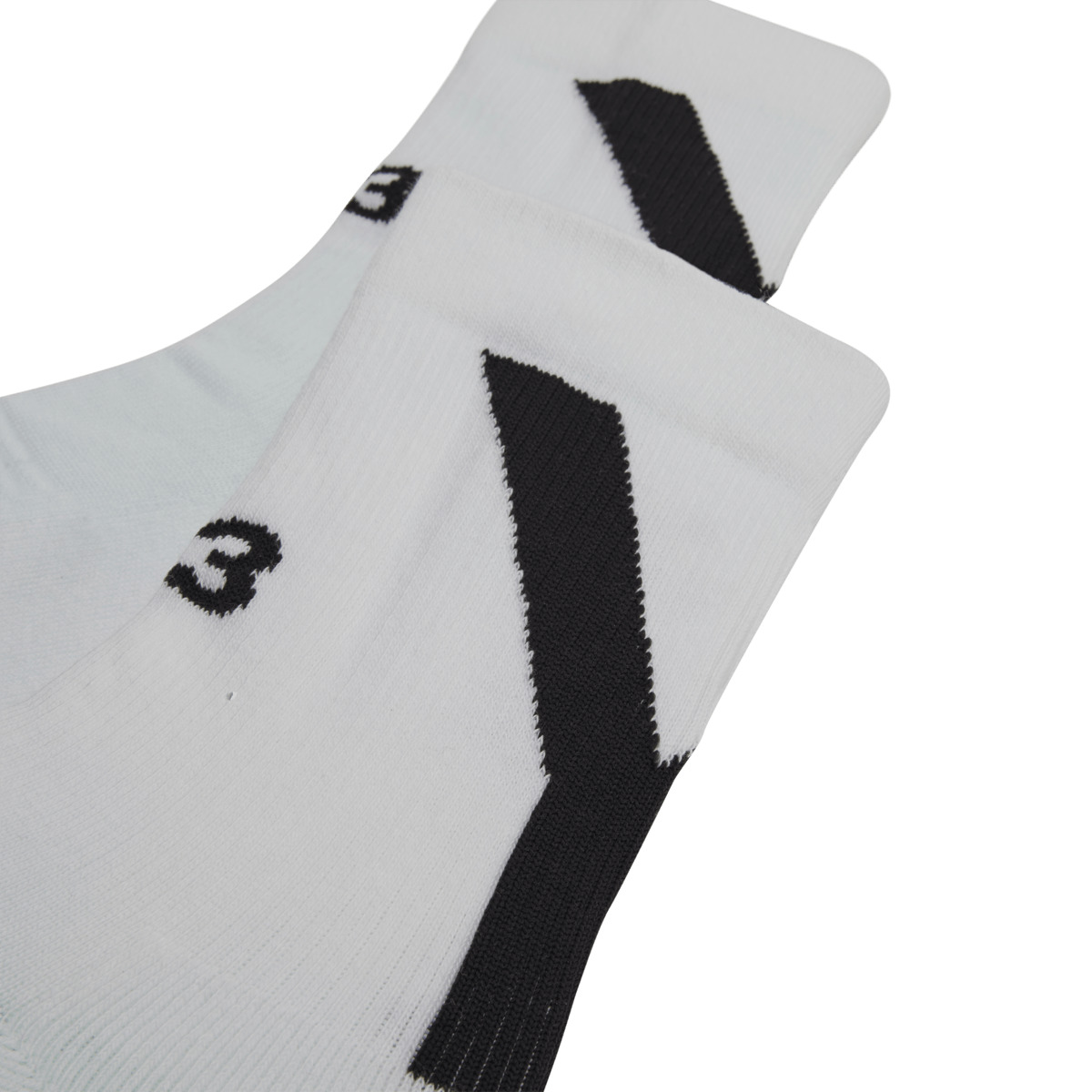 Y-3 Logo Sock HI White in White - 2