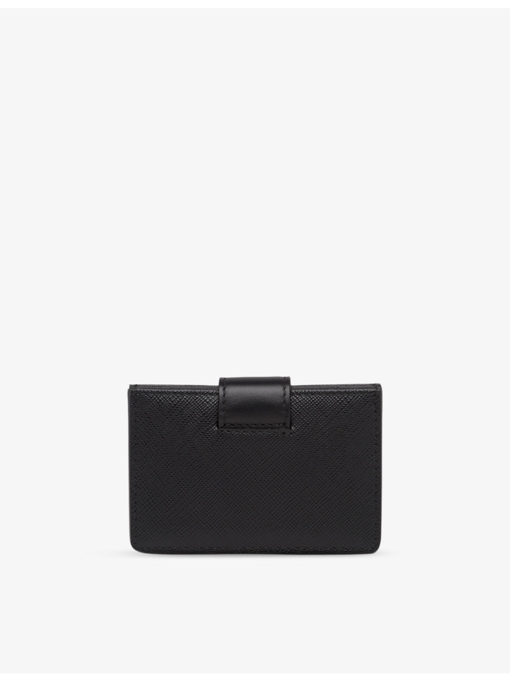Logo-plaque leather card holder - 3