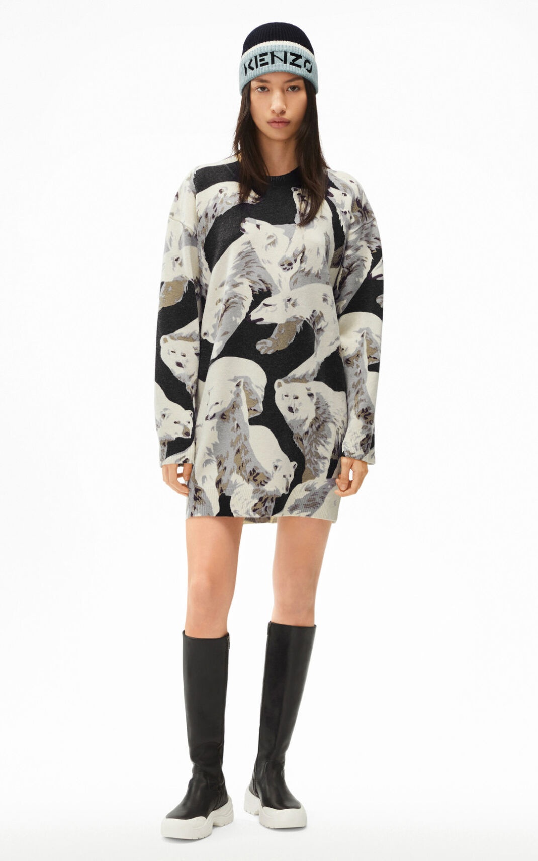 The Winter Capsule' 'Polar Bear' jumper dress - 2