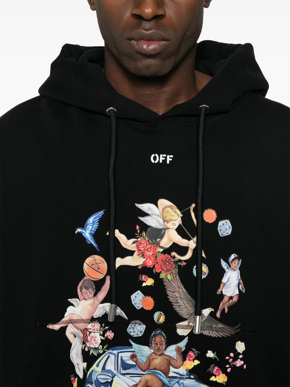 OFF WHITE - Men Fresco Car Skate Hoodie - 4
