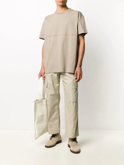 JACQUEMUS embroidered-logo cotton T-shirt outlook