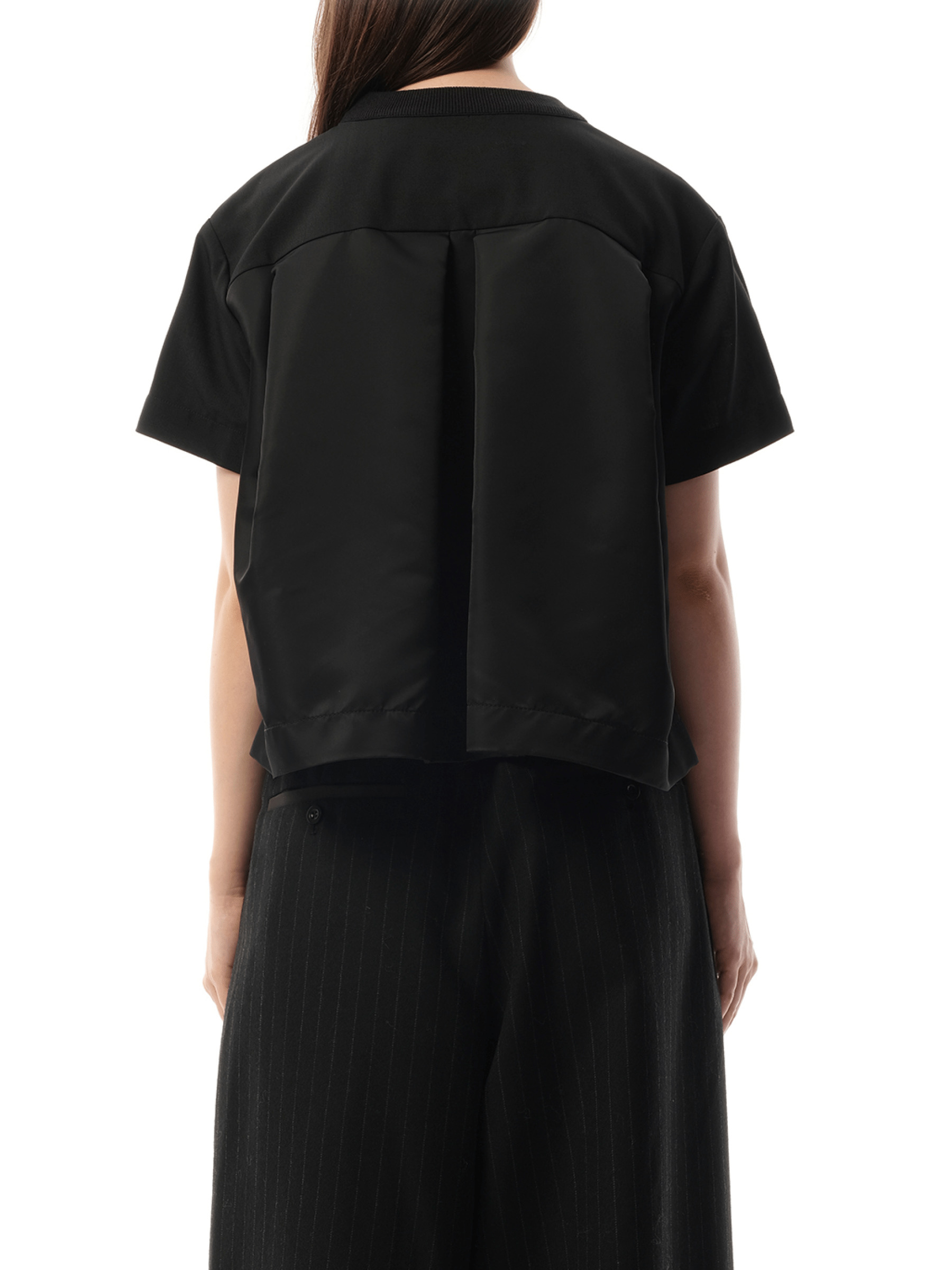 Suiting Short-sleeve Pullover in Black - 6