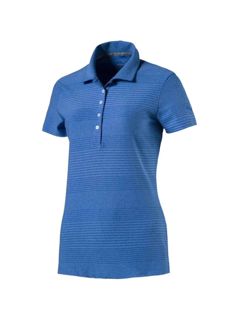 striped-pattern polo shirt - 1