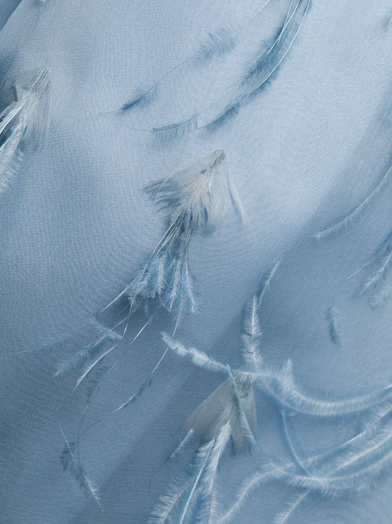 feather embroidery midi dress 6