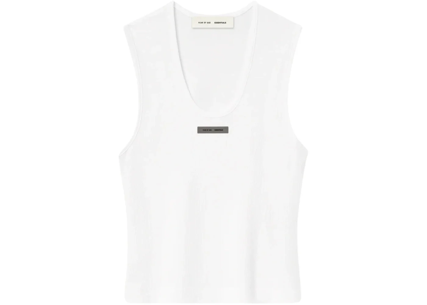 Fear of God Essentials Womens Rib Tank Cloud White - 1