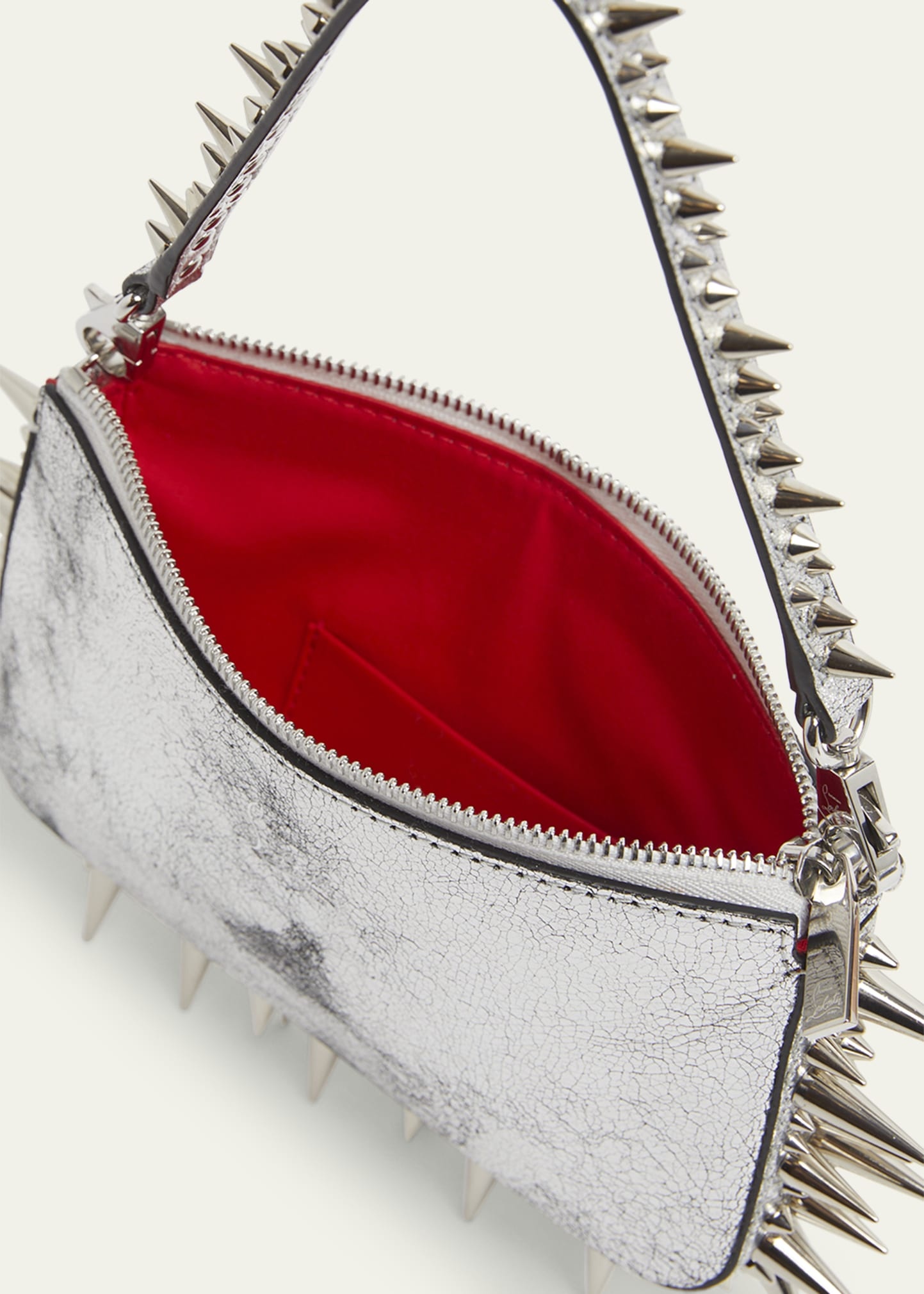 Christian Louboutin Loubila Mini Spike Metallic Shoulder Bag