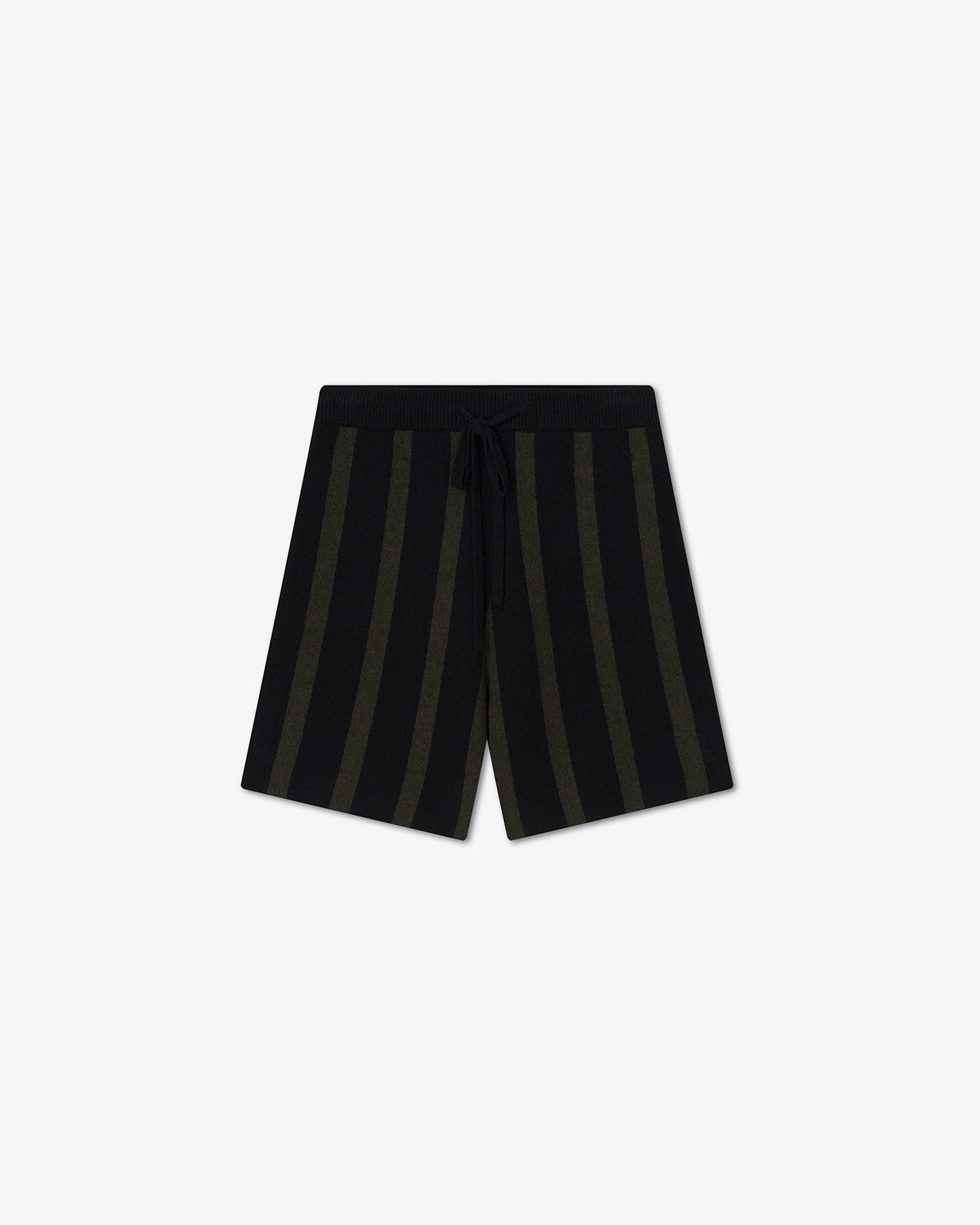 ZIKO - Striped terry-knit shirt - Dark khaki/ black - 1