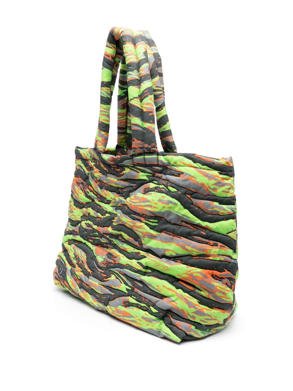 Printed padded tote bag in multicoloured - ERL