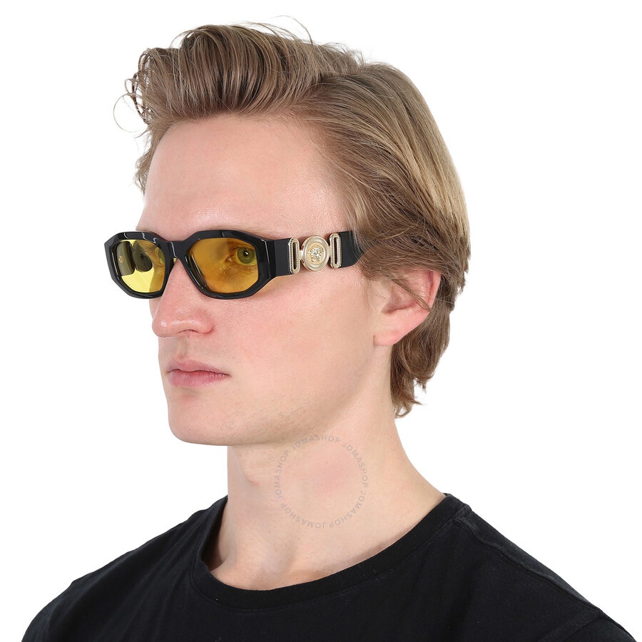 Versace Yellow Geometric Men's Sunglasses VE4361 GB1/85 53 - 2