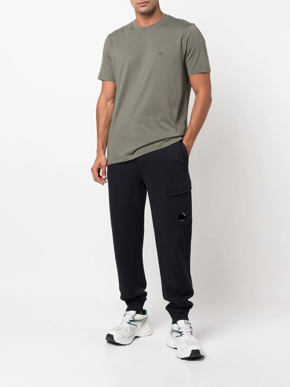 Lens-detail cargo sweatpants - 2