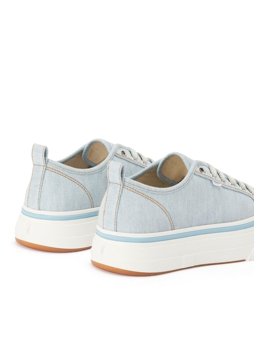 canvas low-top sneakers - 3