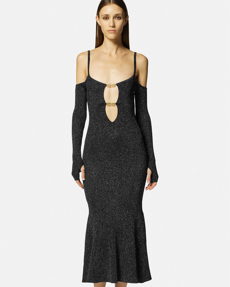 Logo Cutout Midi Dress 3