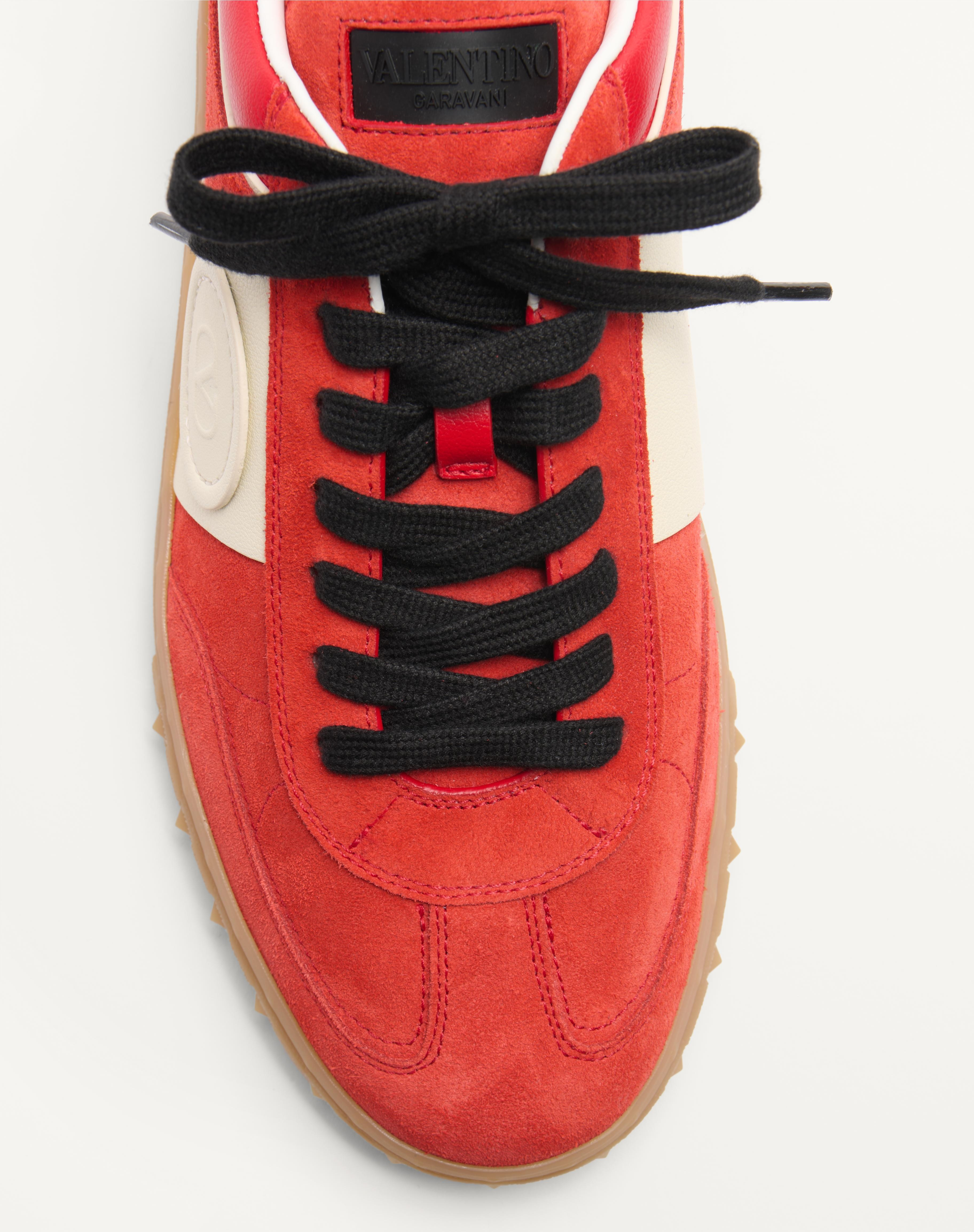 UPVILLAGE LOW TOP SNEAKER IN SPLIT LEATHER AND CALFSKIN NAPPA LEATHER - 5
