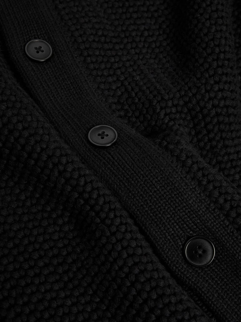 YMC patch-pocket knitted cardigan outlook