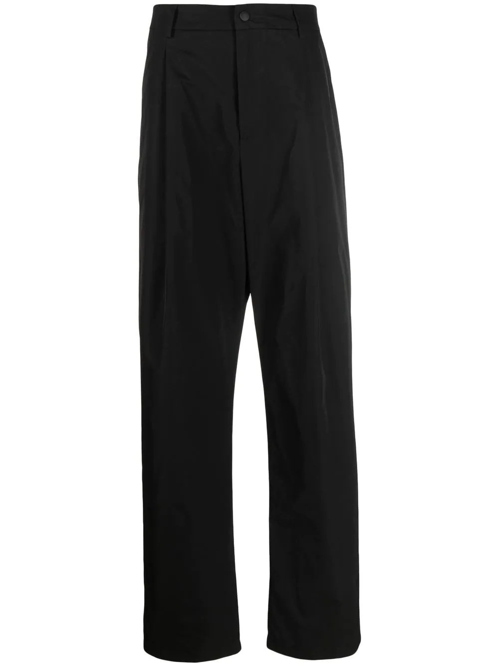 straight-leg mid-rise trousers - 1