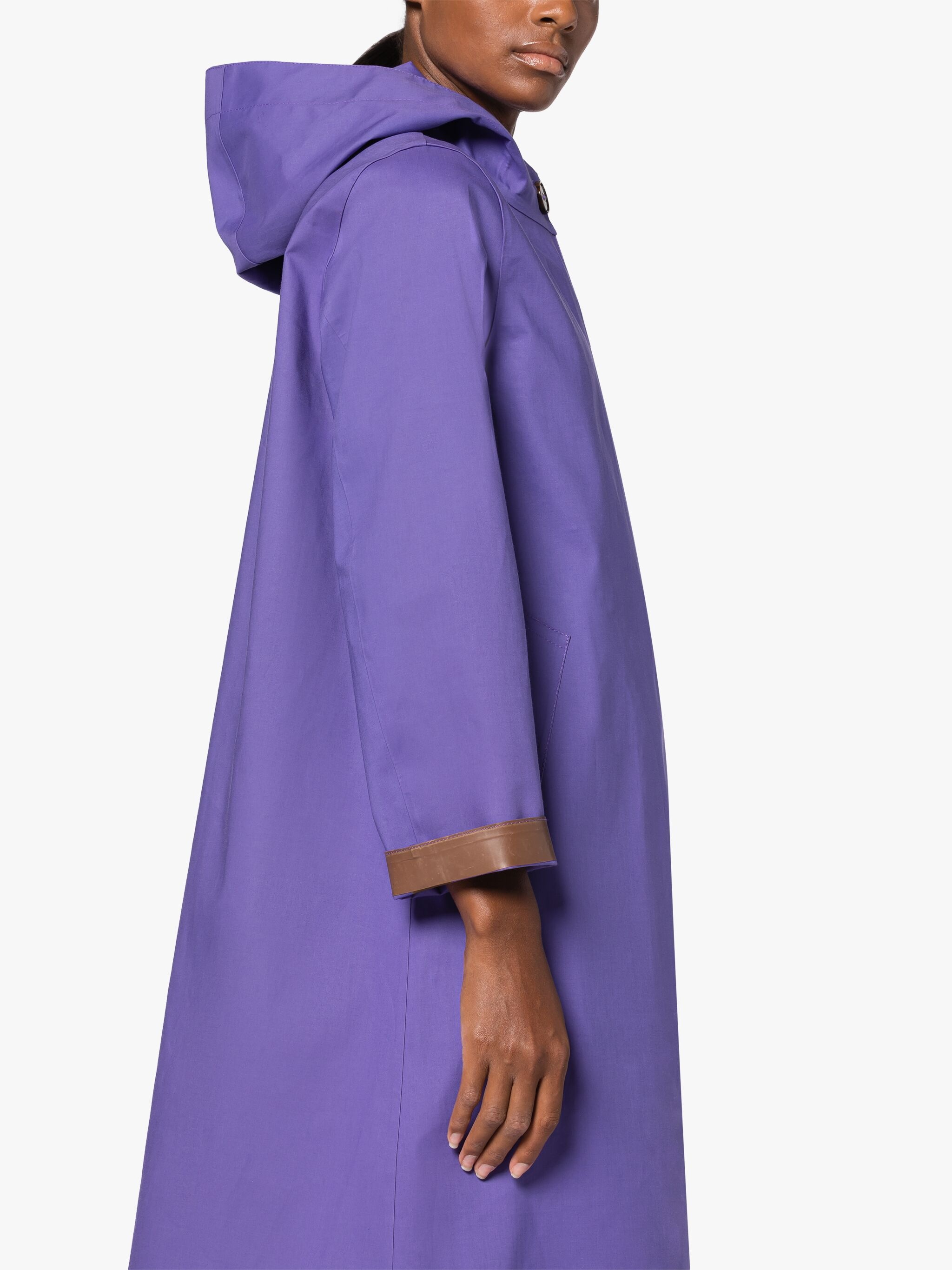 WATTEN PURPLE BONDED COTTON COAT - 5