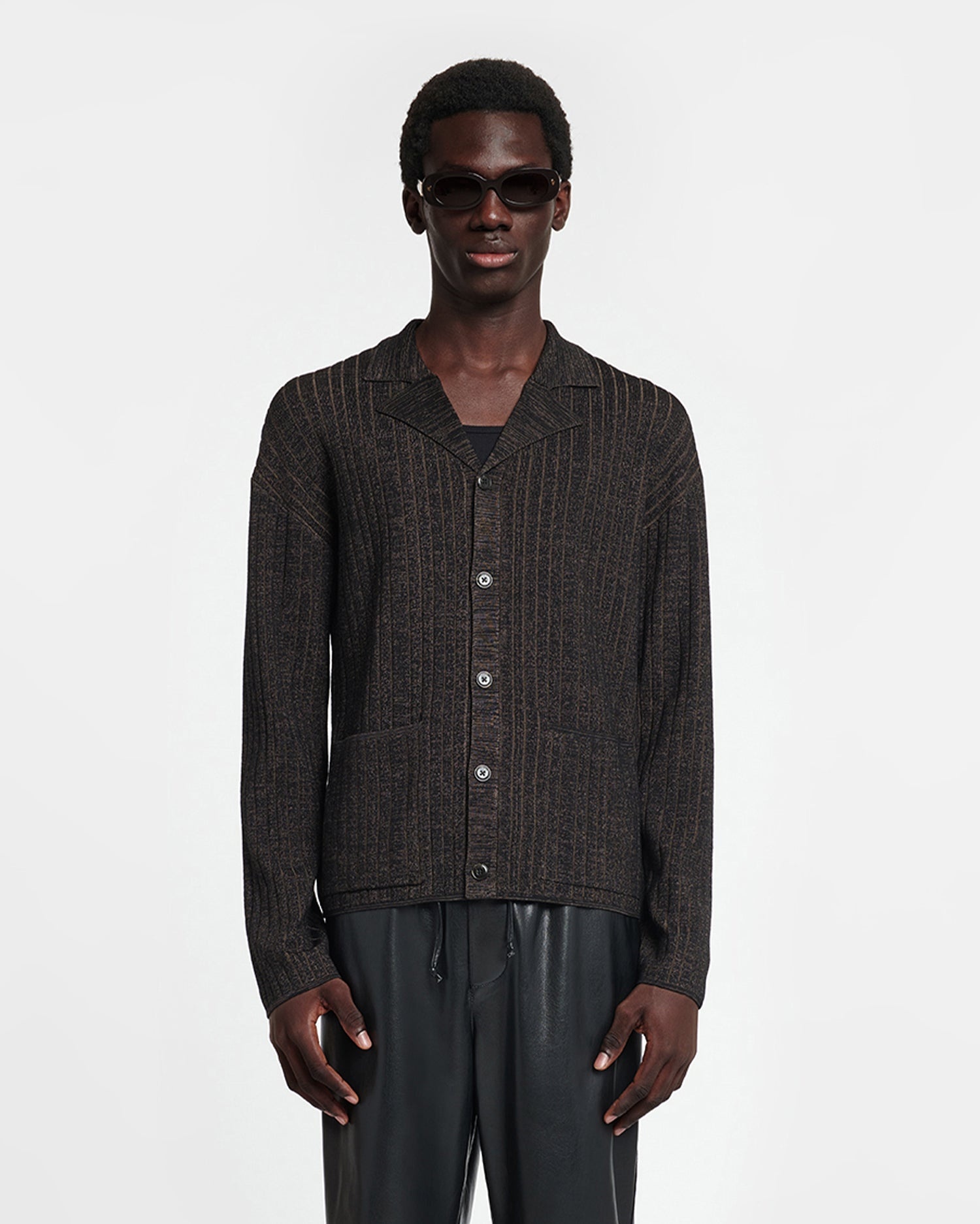 Ribbed Merino Blend Shirt - 2