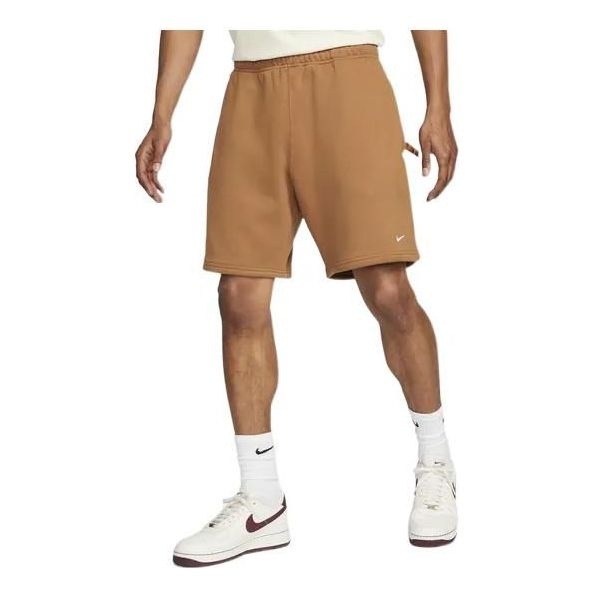 Nike NRG Solo Swoosh Fleece Shorts 'Brown' DV3055-270 - 1