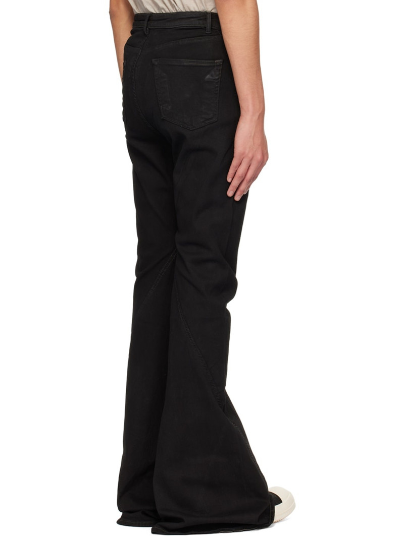 Black Bias Bootcut Jeans 3