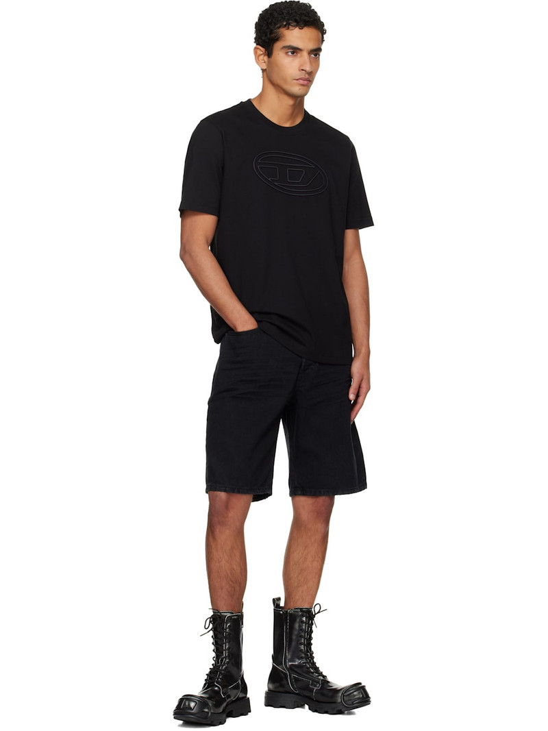 Diesel Black Regular-Short Denim Shorts outlook