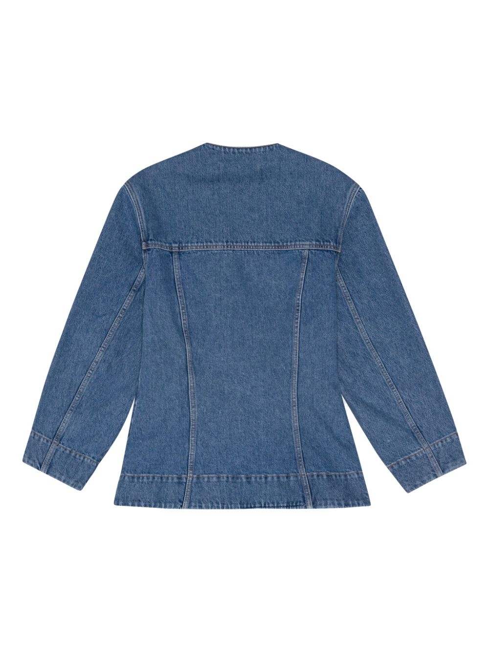 tailored denim blazer - 2