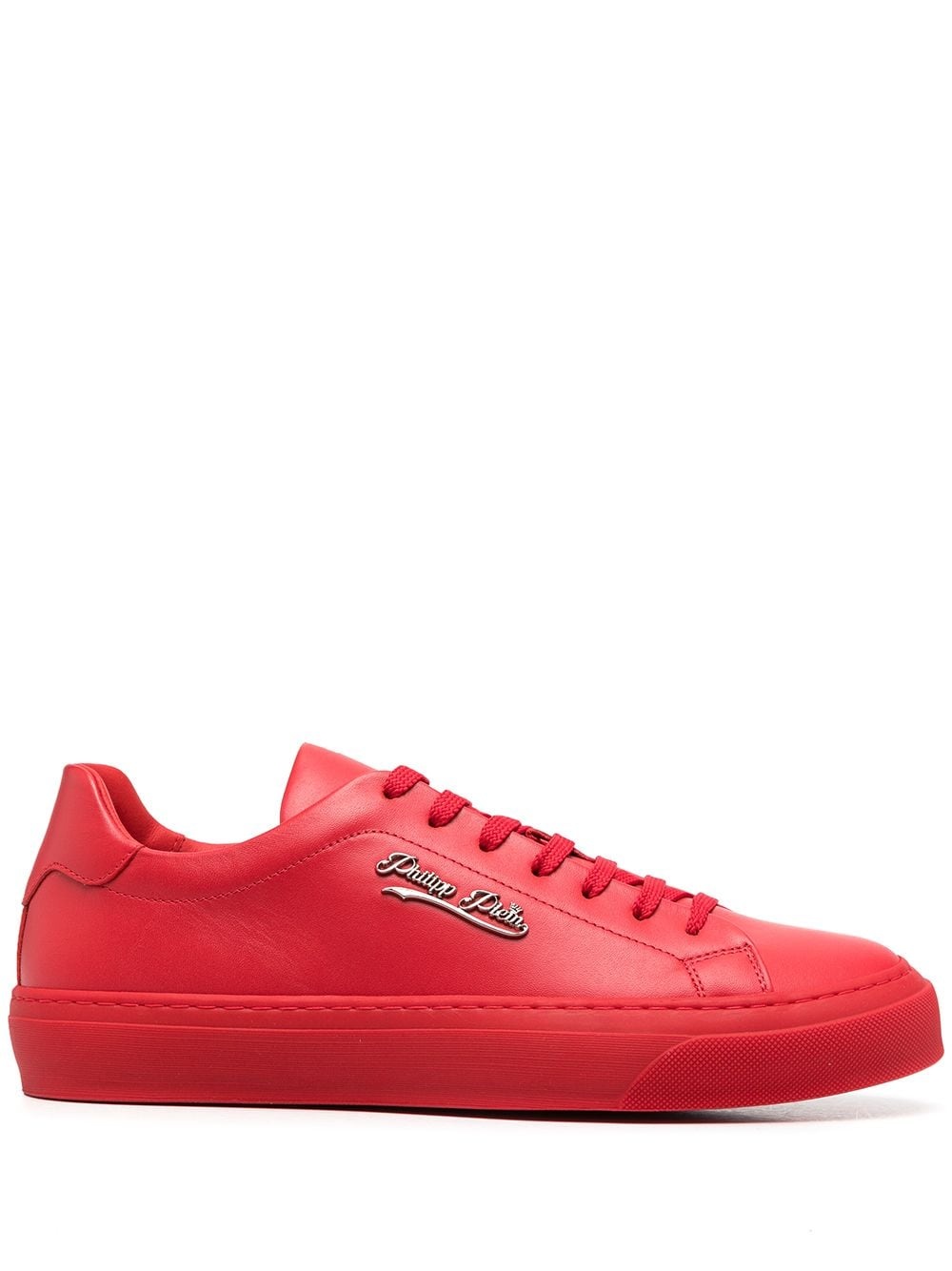 Signature low-top leather sneakers - 1